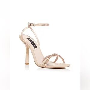 Aqua Bow Peach Sandal Size 8.5